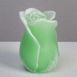 Свеча фигурная ароматическая "Роза", 8х12,5 см, зеленый