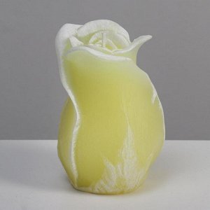 Свеча фигурная ароматическая "Роза", 8х12,5 см, желтый