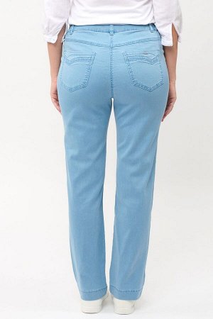 Слегка приуженные голубые джинсы ЕВРО (ряд 48-60) арт.M-BL73153-2465
