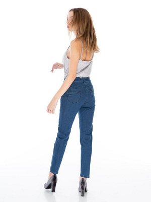 Слегка приуженные синие летние джинсы ЕВРО (ряд 46-58) арт.BL72849-L-161-3 msk