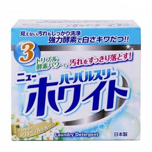 060762 "Mitsuei" "Herbal Three" Стиральный порошок с дезодор комп., отбел-лем и фермент 0,85 кг 1/10