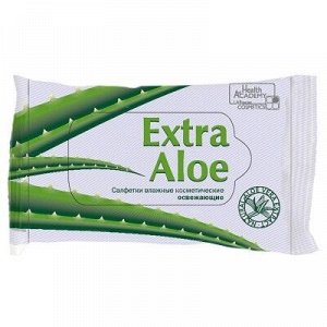 Влажные салфетки EXTRA ALOE Освежающие, 15 шт