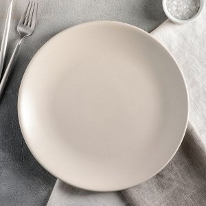 Тарелка обеденная Доляна «Пастель», d=27 см, цвет крем-брюле