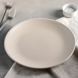 Тарелка обеденная Доляна «Пастель», d=27 см, цвет крем-брюле