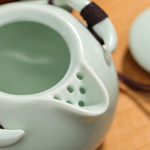 СИМА-ЛЕНД Набор для чайной церемонии «Тясицу», 8 предметов: чайник, 4 чашки, щипцы, салфеточка, подставка