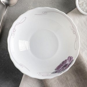 Тарелка суповая Доляна «Сиреневое блаженство», 600 мл,18Х5 см