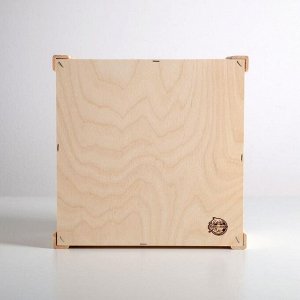 Коробка деревянная подарочная «Подарок для тебя», 30 ? 30 ? 15 см