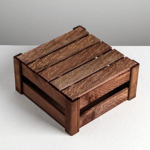 Коробка деревянная подарочная «Послание», 20 ? 20 ? 10  см