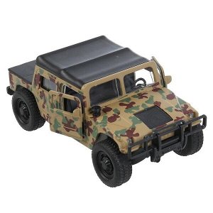 SB-18-09-H1+CANNON-WB Машина металл HUMMER h1 вс ПИКАП, 11 см, дв., баг., инер.+пушка, кор Технопарк в кор.2*12шт