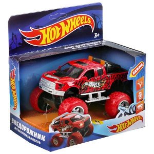 FY6108G-R2 Машина металл свет-звук hot wheels ВНЕДОРОЖНИК, 12 см, дв, подв., инер, кор. Технопарк в кор.2*36шт