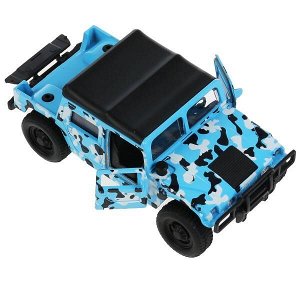 SB-18-09-H1-M(BLUE) Машина металл HUMMER h1 ПИКАП, 12 см, двери., багаж., инерц., кор. Технопарк в кор.2*24шт