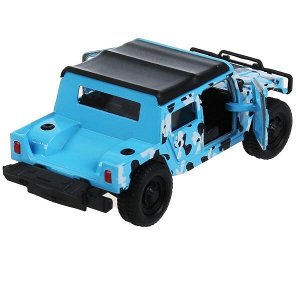 SB-18-09-H1-M(BLUE) Машина металл HUMMER h1 ПИКАП, 12 см, двери., багаж., инерц., кор. Технопарк в кор.2*24шт