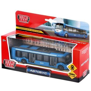 SB-19-30-BU-WB Машина металл АВТОБУС новый, 15 см, двери, инерц., кор. Технопарк в кор.2*24шт