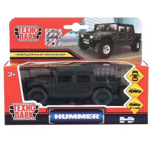 SB-18-09-H1-N(B-MATTE)-WB Машина металл HUMMER h1 ПИКАП матовый 12 см, откр.дв., багаж., инерц. Технопарк в кор.2*24шт