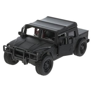 SB-18-09-H1-N(B-MATTE)-WB Машина металл HUMMER h1 ПИКАП матовый 12 см, откр.дв., багаж., инерц. Технопарк в кор.2*24шт