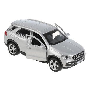 GLE-12-SR Машина металл MERCEDES-BENZ GLE 12 см, двери, багаж, серебристый, в кор. Технопарк в кор.2*36шт