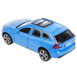 XC60-12FIL-BU Машина металл VOLVO xc60 r-design матовый синий 12 см, двери, багаж, в кор. Технопарк в кор.2*36шт