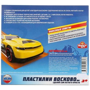 MODCLAY-VOSK-12-180G-HW Пластилин восковой ХОТ ВИЛС 12 цв (180 г) MultiArt в кор.16шт