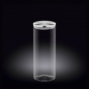 WILMAX Thermo Glass Банка для хранения со стальной крышкой 1600мл