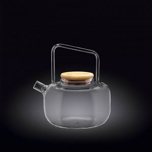 WILMAX Thermo Glass Заварочный чайник с деревянной крышкой 600мл WL?888819/A