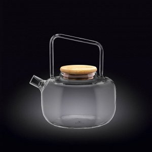 WILMAX Thermo Glass Заварочный чайник с деревянной крышкой 800мл WL?888820/A