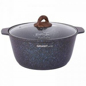 "Granit Ultra" Кастрюля-жаровня с тефлоновым покрытием 5л, д