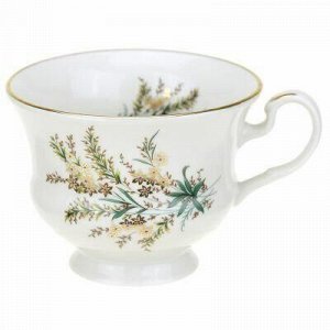 Чашка чайная фарфоровая "Нина" 250мл, форма "Весенний", с бл
