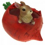 Скульптура-фигура кашпо для сада из полистоуна &quot;Редиска с за