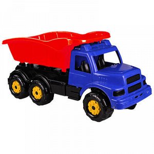 Машинка детская пластмассовая "Самосвал" 70х29х33см, синий (