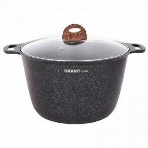 "Granit Ultra" Кастрюля с тефлоновым покрытием 10л, д32см, h