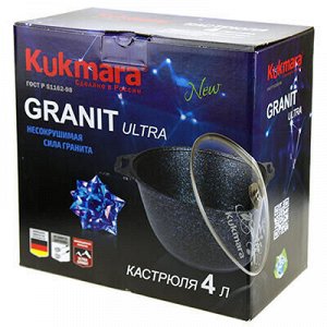"Granit Ultra" Кастрюля с тефлоновым покрытием 4л, д24см, h1