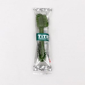 Зубная щетка TitBit ДЕНТАЛ+ для собак маленьких пород, мясо кролика