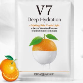 789255 BIOAQUA v7 deep hydration orange mask Маска -салфетка для лица с экстрактом апельсина, 30г