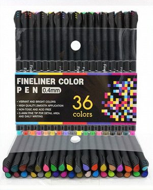 Набор акварельных линеров FINELINER COLOR PEN, 0.4 мм / 24 цвета