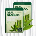 KR/ FarmStay Real Essence Маска-салфетка БАМБУК, 23мл