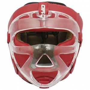 Шлем с пластиковым забралом BoyBo Flexy BP2006, цвет красный, размер S
