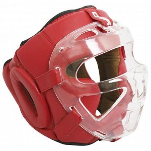 Шлем с пластиковым забралом BoyBo Fle*y BP2006, цвет красный, размер S