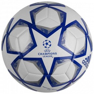 Мяч футбольный ADIDAS Finale 20 Club, размер 4, TPU, 12 панелей, машинная сшивка, белый/синий
