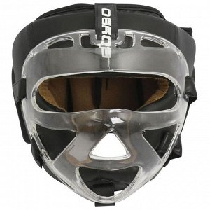 Шлем с пластиковым забралом BoyBo Flexy BP2006, цвет чёрный, размер S