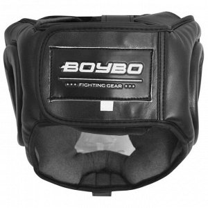 Шлем с пластиковым забралом BoyBo Flexy BP2006, цвет чёрный, размер S