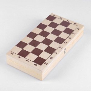 Настольная игра 3 в 1 "Орнамент": шахматы, шашки, нарды (доска 29 * 29 см, дерево) микс