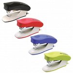 Мини-степлер №10 Kangaro &quot;Trendy-10M&quot; до 10л., пластиковый корпус, ассорти