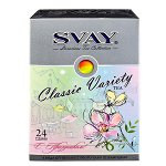 Чай SVAY &#039;Classic Variety&#039; набор 4 вида 24 пирамидки 1 уп.х 9 шт.