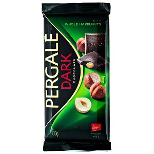 Шоколад PERGALE DARK WHOLE HAZELNUTS 100 г