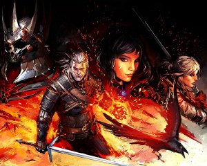 Картина по номерам на холсте "The Witcher"