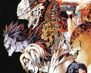 Картина по номерам на холсте "Death Note"