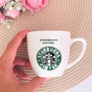 Кружка "Starbucks" в подарочной упаковке, керамическая, белая, объем 150 мл