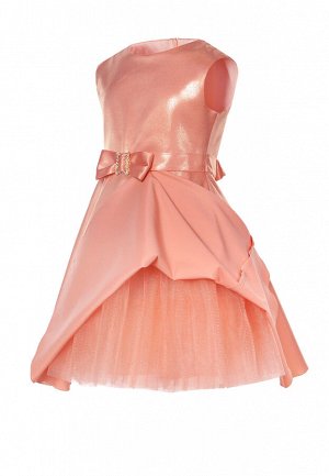 Искра нарядное платье персиковый