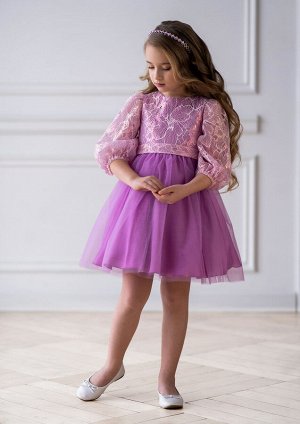 Виолета нарядное платье сиреневый