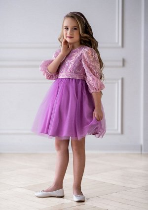 Виолета нарядное платье сиреневый